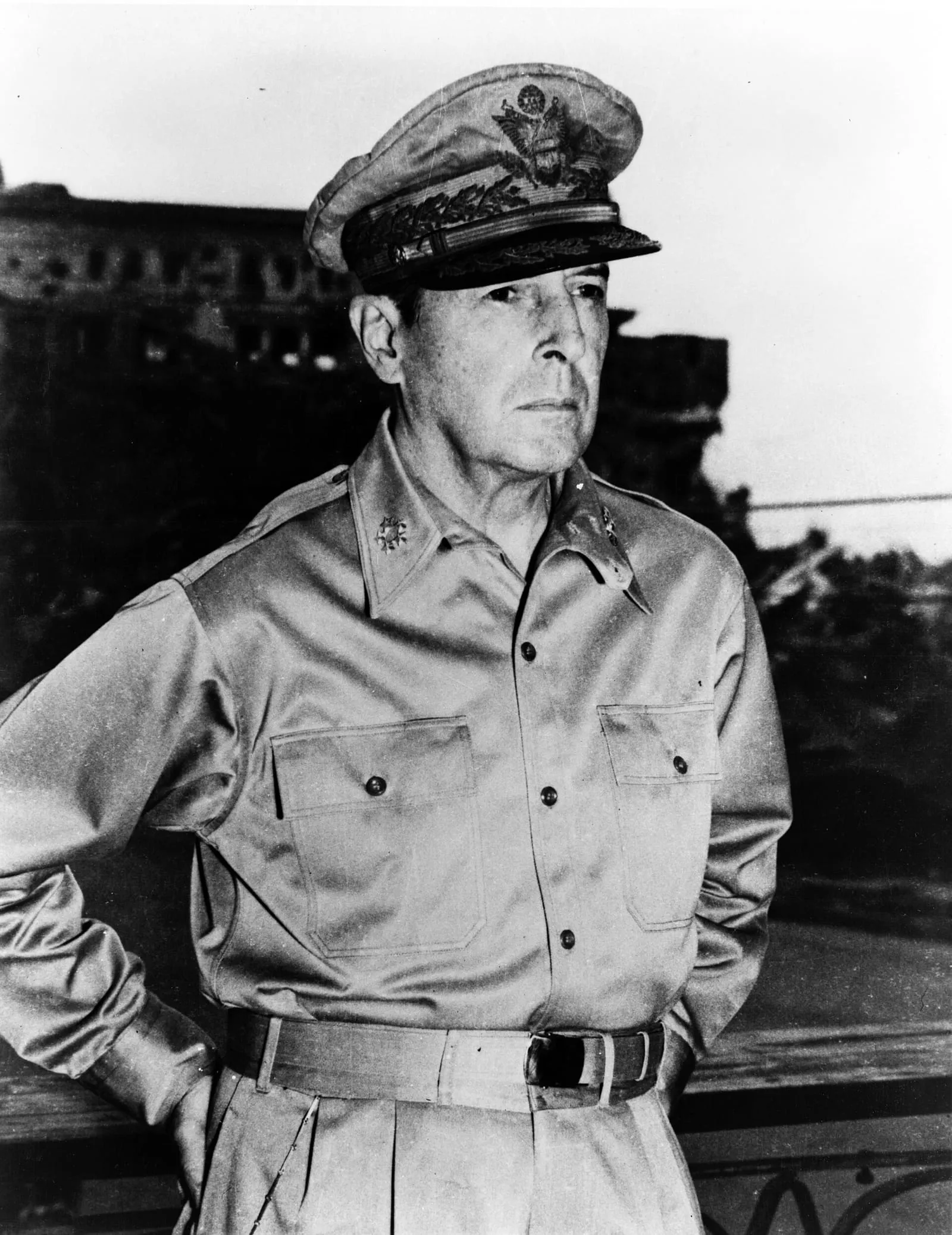 General Douglas MacArthur in Manila, 24 August 1945.