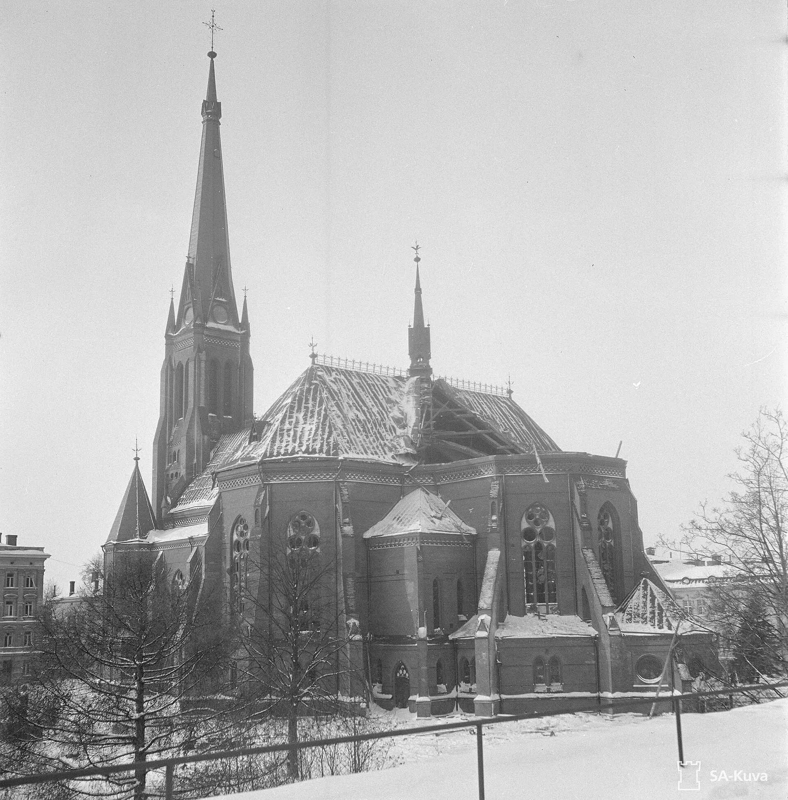 Katedra w Wyborgu, 5 lutego 1940 roku.