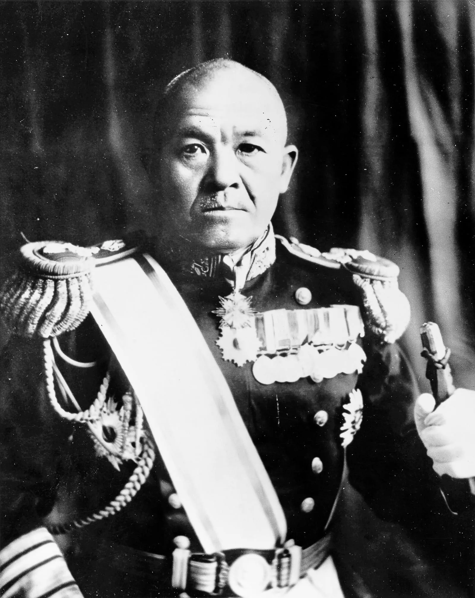 Vice Admiral Chūichi Nagumo, commander of the Japanese First Air Fleet, photographed around 1941–42.
