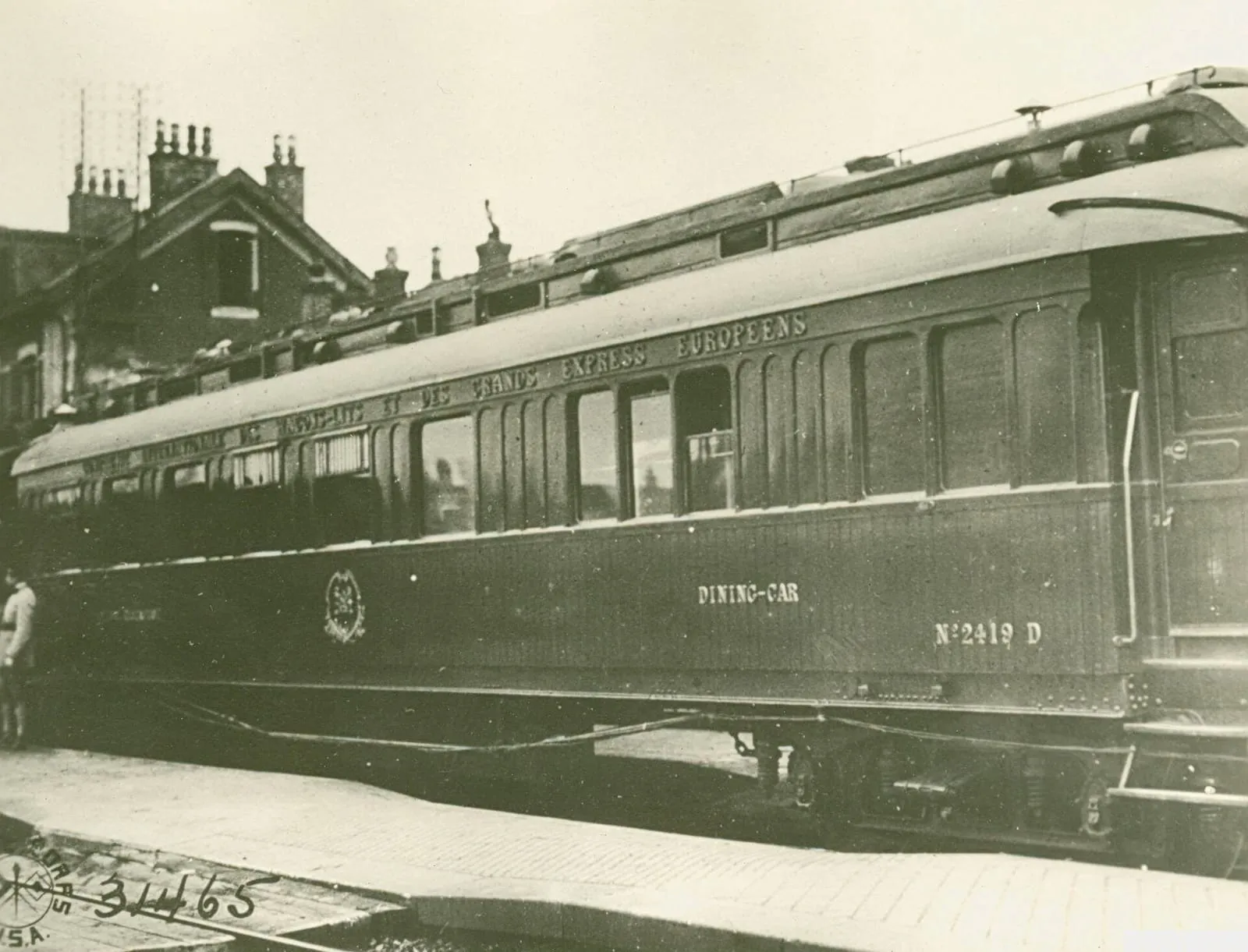 Marshal Foch’s railway carriage at Compiègne, where the armistice was signed on 11 November 1918.